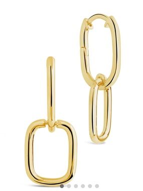 Sterling Forever Talani Link Drop Earrings